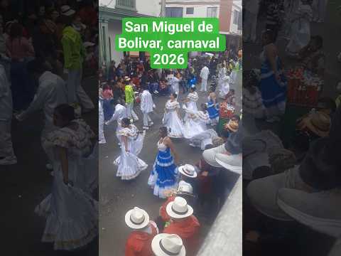Comparsa en San Miguel de Bolivar 2026 | #carnaval2026 #ecuador #cultura