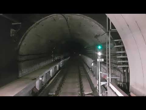 Budapest Metro line M4 under the Danube during COVID-19