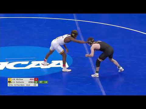 Austin DeSanto Dec. Michael McGee 3rd Place Match | 2022 NCAA Wrestling Championshis 133 lbs