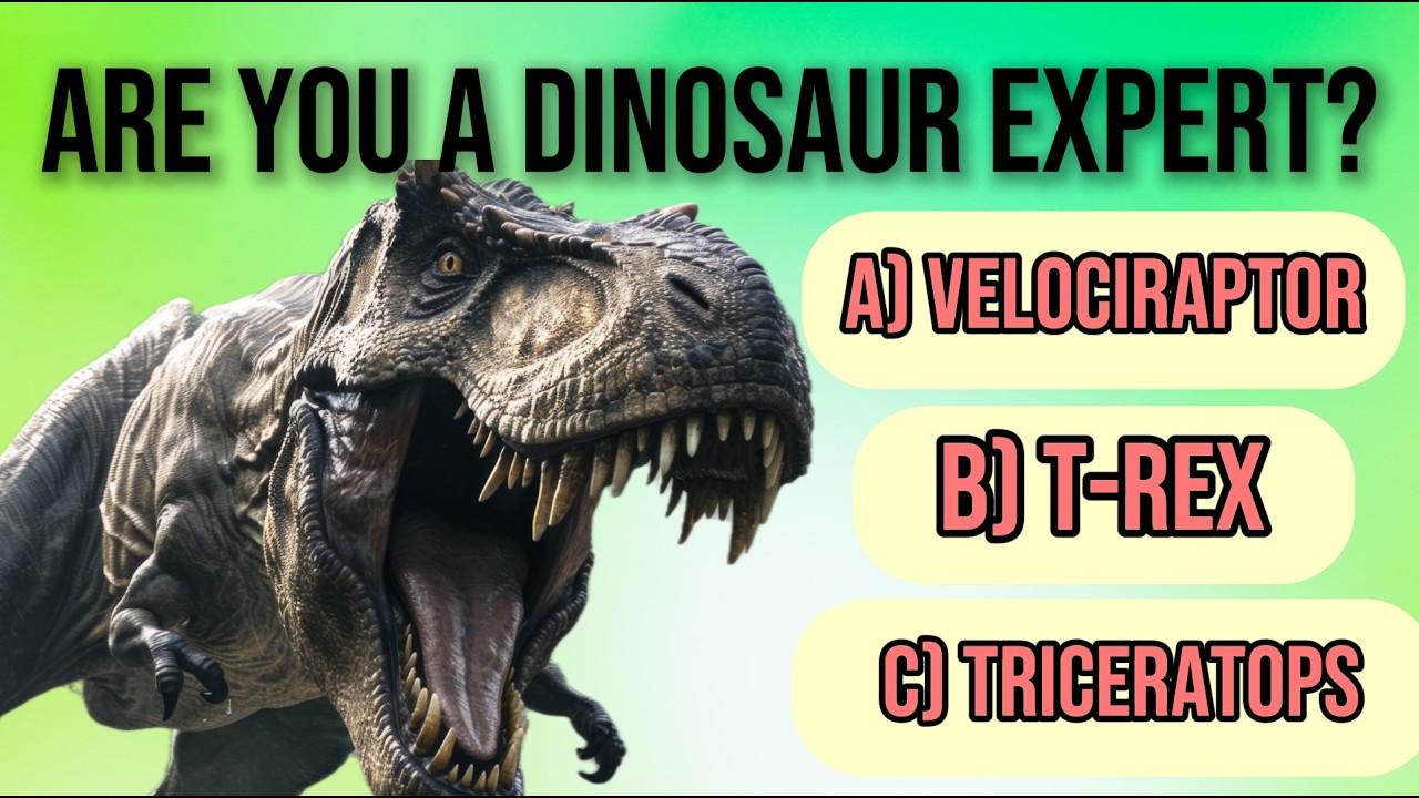 The Ultimate Dinosaur Quiz: Only Real Dino Experts Pass!🦖