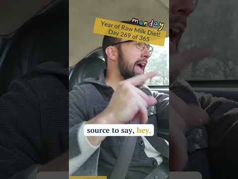 Day 269 of One Year of Raw Milk Diet!