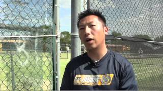 Columbia Heights Tennis Coach Ya Yang in Action