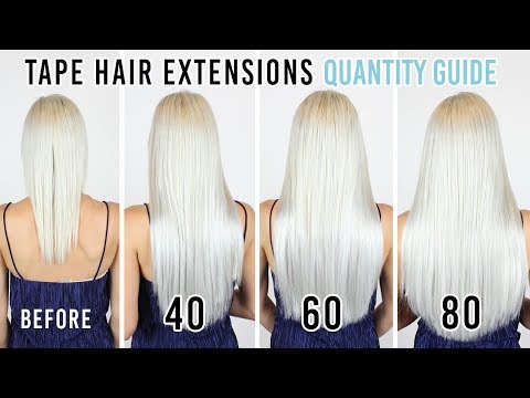 Tape Hair Extensions Quantity Guide | ZALA Hair...