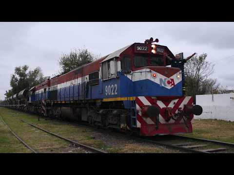 [4K] Mega-tren vacio de NCA pasando por Marcos Juárez rumbo al oeste!!!!!!