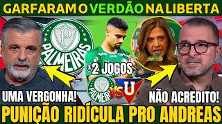 IMPRENSA REVOLTADA! ESTÃO TENTANDO DERRUBAR O PALMEIRAS DA LIBERTADORES!