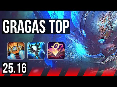 GRAGAS vs GANGPLANK (TOP) | Legendary | KR Master | 25.16