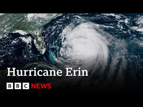 北卡羅來納州應對颶風艾琳帶來的危險衝浪 | 英國廣播公司新聞 (North Carolina braces for dangerous surf from Hurricane Erin | BBC News)