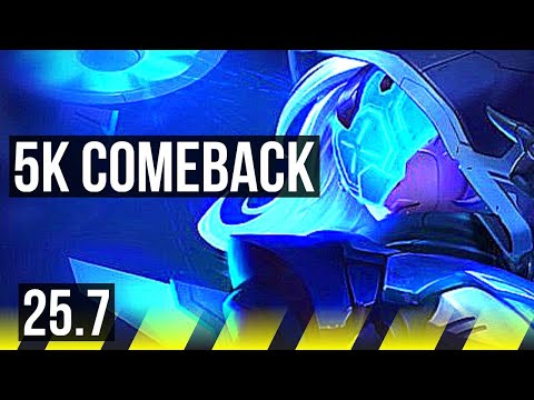 ASHE & Alistar vs SAMIRA & Maokai (ADC) | 5k comeback, 9/4/17 | EUW Master | 25.7