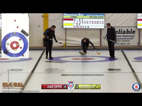 Shinya Abe vs. Daylan Vavrek - FINAL - Curling Stadium Alberta Curling Series #3