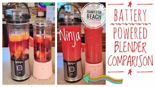 NINJA Blast vs Hamilton Beach Personal Portable Cordless Ble