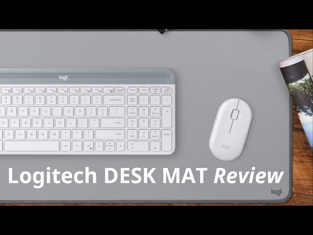 Vídeo relacionado con Logitech Desk Mat - Studio Series, Multifuncional, Alfombrilla de Ratón Grande, Protector de Escritorio, Base Antideslizante, Resiste Salpicaduras - Rosa