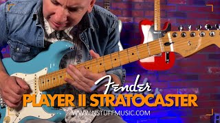 Video thumbnail for The All-New Fender Player II Stratocaster - Maple Fretboard!! by N Stuff Music