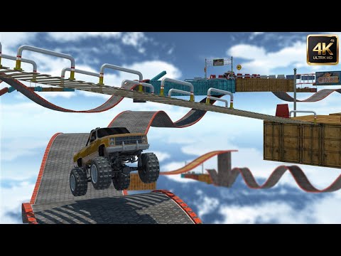 Mountain Climb Stunt: Futuristic Van Unlocked Impossible Stunts Levels Completed - Android GamePlay