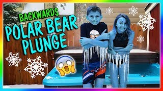 BACKWARDS POLAR BEAR PLUNGE! | We Are The Davises