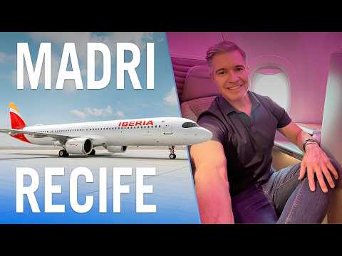 A CLASSE EXECUTIVA DO A321 XLR DA IBERIA - COMO É O VOO TRANSATLÂNTICO MADRI-RECIFE