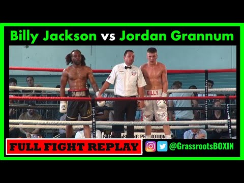 Billy Jackson vs Jordan Grannum - FULL FIGHT - Premier Boxing Promotions (09/07/2022)