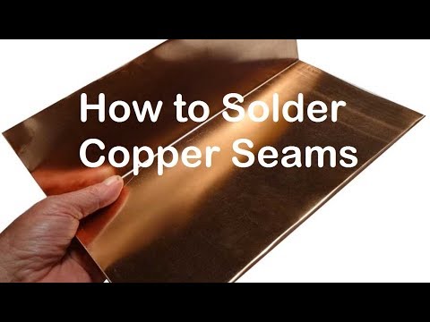 How to solder copper sheet metal