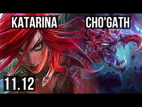 KATARINA vs CHO'GATH (MID) | Penta, 10/2/10, 500+ games, Dominating | EUW Grandmaster | v11.12