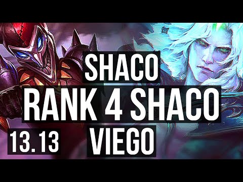 SHACO vs VIEGO (JNG) | 4.6M mastery, 12/1/10, Rank 4 Shaco, 1900+ games | KR Grandmaster | 13.13