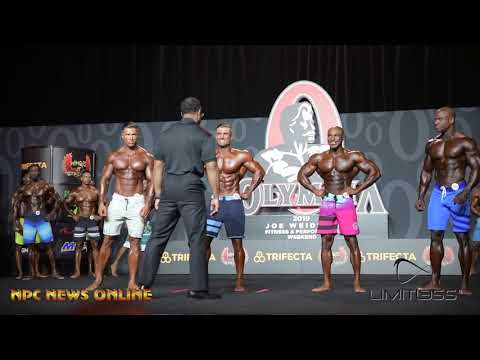 2019 OLYMPIA  Men's Physique Prejudging & Posedown