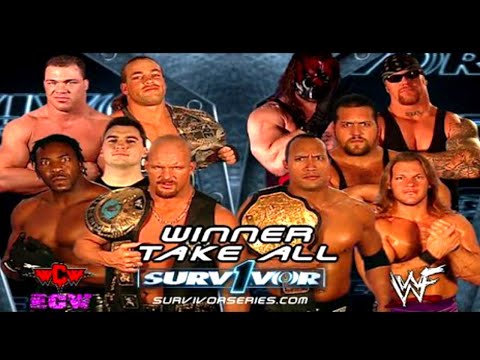 Dangerous match Survivor Series The Rock Big Show Kane & Undertaker VS Kurt Angle Shane McMahonBooke