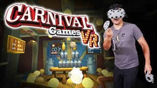 Playing carnival games in VIRTUAL REALITY! Carnival Games VR