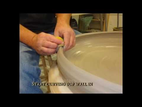 Throwing and Trimming a Very Large Platter or Bowl video