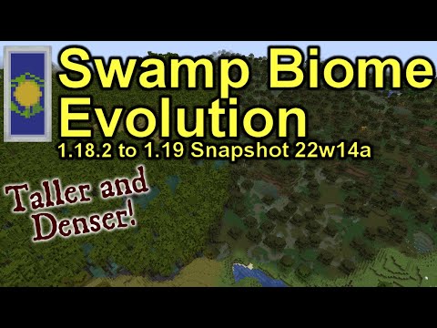 Minecraft 1.19 22w14a Mangrove Swamps Displacing Some Swamp Biomes | Comparison/Evolution