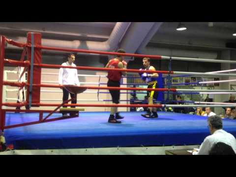 Amateur Boxing bout (75 kg - Middleweight division) Knock- Down on the 2nd round!!!