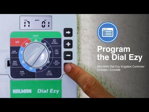 How to Program the Holman Dial Ezy Irrigation Controller