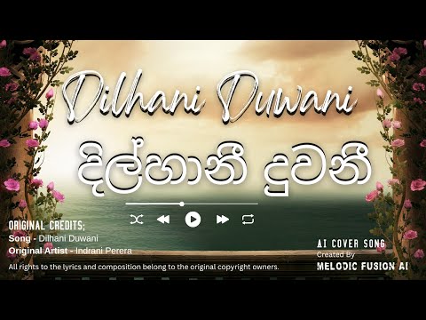 Dilhani Duwani | දිල්හානී දුවනී | AI Cover Version 1 | Indrani Perera | MelodicFusionAI