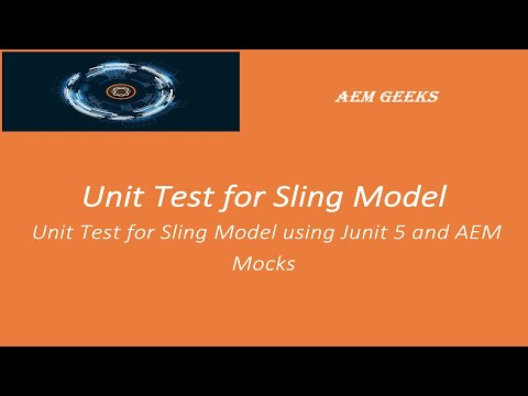AEM Tutorial #23 | Sling Model Unit Testing | Unit Test for Sling Model using JUnit 5 and AEM Mocks