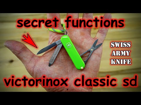 Secret functions of the smallest Swiss Army Knife victorinox classic SD
