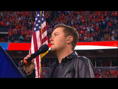 Scotty McCreery Performs the National Anthem at the Denver Broncos vs NY Giants