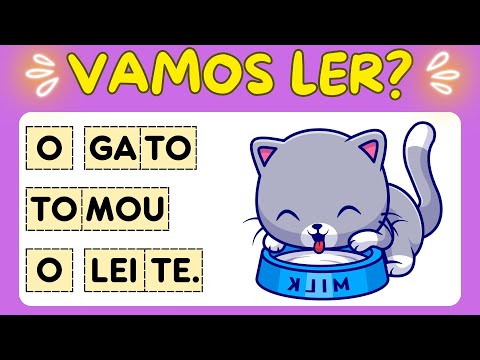 Frases para aprender a ler | Sílabas para crianças| Alfabeto completo | Ensinar a ler rápido