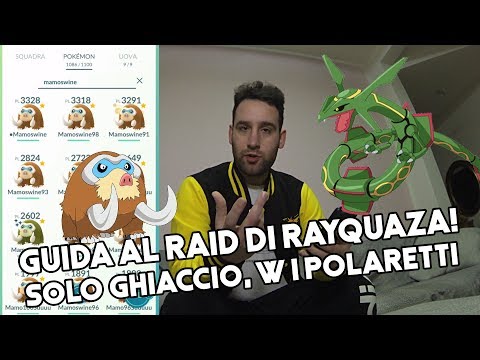 Guida al raid di Rayquaza! Solo pokémon Ghiaccio! - Pokémon Go Ita