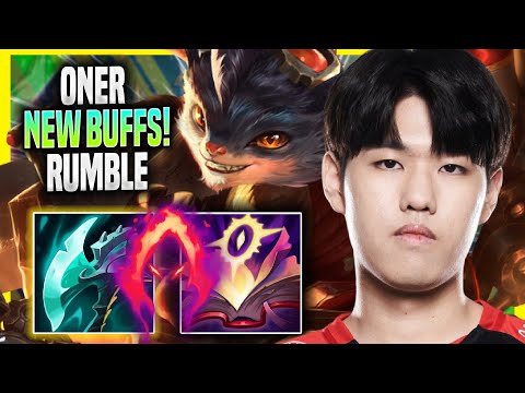 ONER TRIES RUMBLE WITH NEW BUFFS! - T1 Oner Plays Rumble JUNGLE vs Diana! | Season 2022