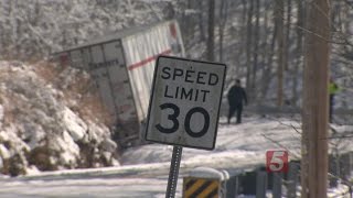 Trucks Stuck For Days Following Snowstorm Trucks Stuck For Days Following Snowstorm