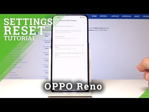 How to Reset Settings in OPPO Reno - Restore OPPO Settings