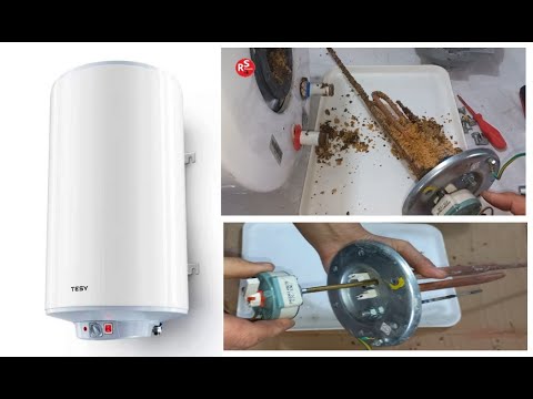TESY Electric Water Heater Replacing the #thermostat  Opening and Cleaning  #homemade #waterheater
