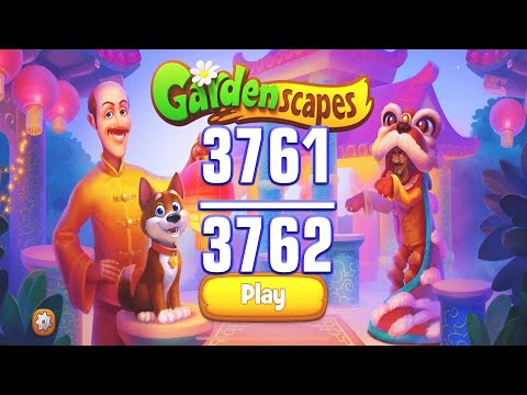GARDENSCAPES LEVEL 3761-3762 | Gameplay Walkthrough ( iOS,Android )