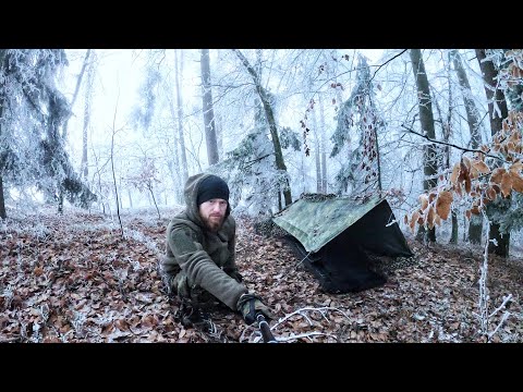3 Tage Wildnis bei -4 °C | Mit Militär Ausrüstung - Tag 3 | Fritz Meinecke