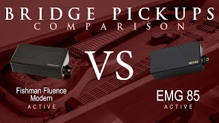 Video thumbnail for Fishman FLUENCE MODERN (ceramic) vs EMG 85 - Active Bridge Pickup Guitar Tone Comparison Demo by Mike Stamper