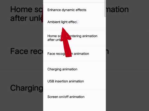 Ambient light effect on kaise kare | Vivo ambient light effect enable kaise kare #vivo #shorts