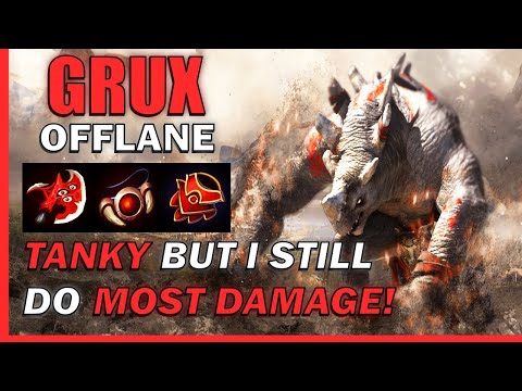 THESE ITEMS on GRUX MAKE HIM HARD TO KILL and still do the MOST DMG! - Predecessor Offlane Gameplay