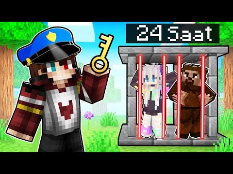 24 SAAT HAPİSHANEDE YAŞAMAK 😱 - Minecraft