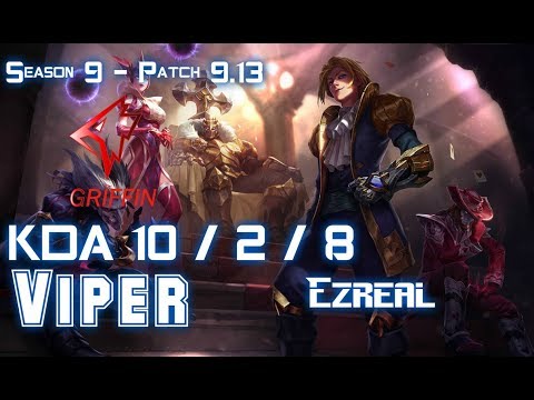 GRF Viper EZREAL vs CAITLYN ADC - Patch 9.13 KR Ranked