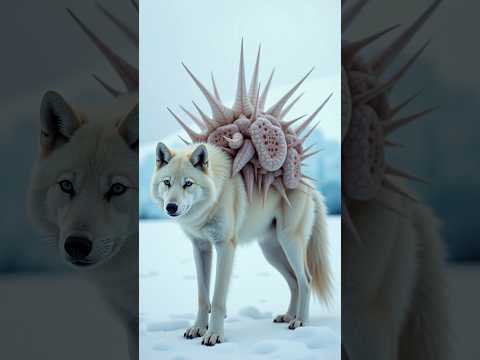 Wolf rescued from bacteria 😉 #ai #animal #short #injuryanima