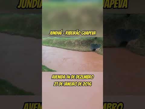 Enchente em Jundiaí - Avenida 14 de dezembro