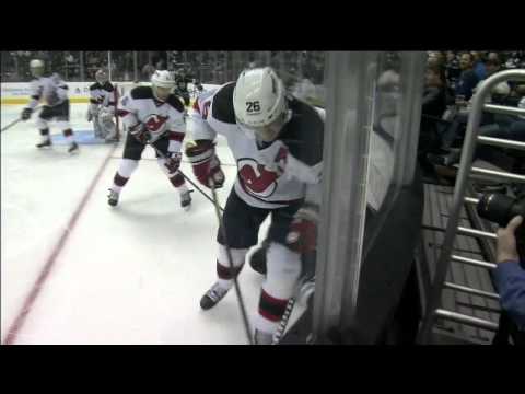 Patrick Elias drills Anze Kopitar [HD]